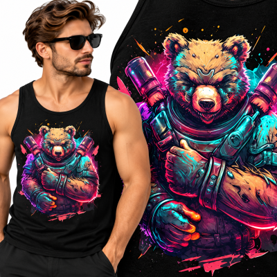 TANK TOP ZWIERZĘTA BAD BEAR  3